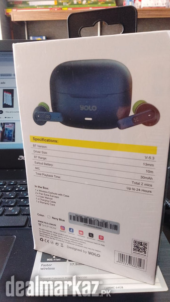 Yolo YoPOD Tune Bluetooth Earbuds photo 1