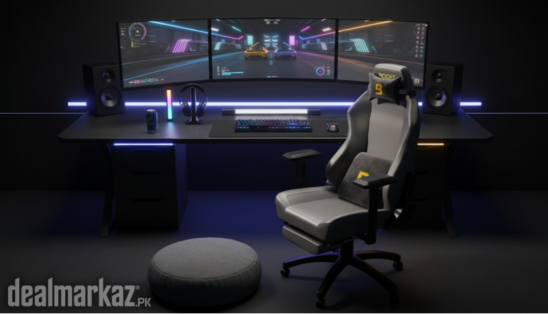 Best PC Gaming Chair Boost Comfort Mesh Footrest