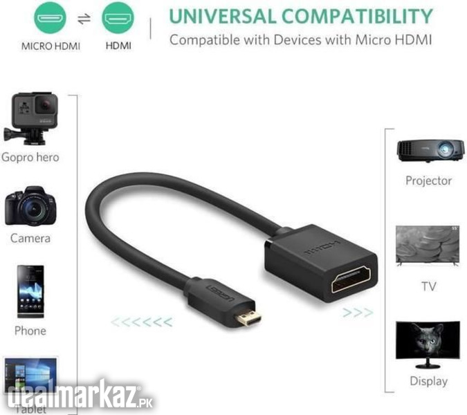UGREN Micro HDMI to HDMI adapter photo 1