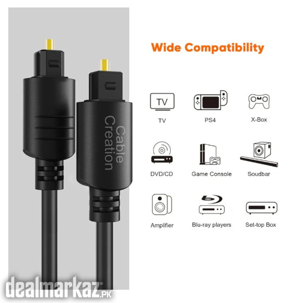 Cable Creation Digital Optical Audio Cable, Toslink Cable photo 1