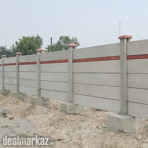 Ready Made Boundary Wall,RCC Precast/Pre-stress boundary wall photo 1
