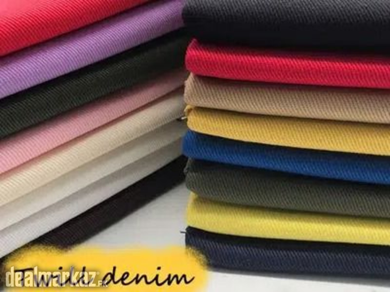 Cotton Denim Twill Loose Fabric Vibrant Colors+ Jeans Colors photo 1