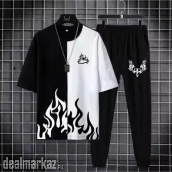 2 Pcs Men's Polyester Printed Track Suit photo 1