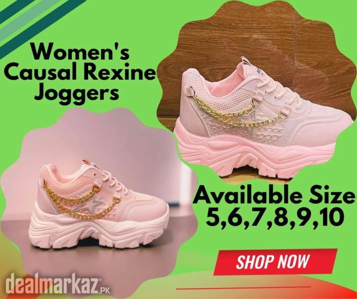 Woman's Causal Rexine Joggers Perfect Fit In 7 Available Size photo 1