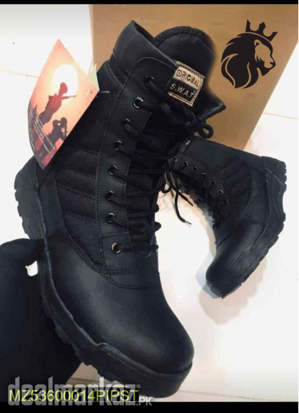 Mens long army boots photo 1