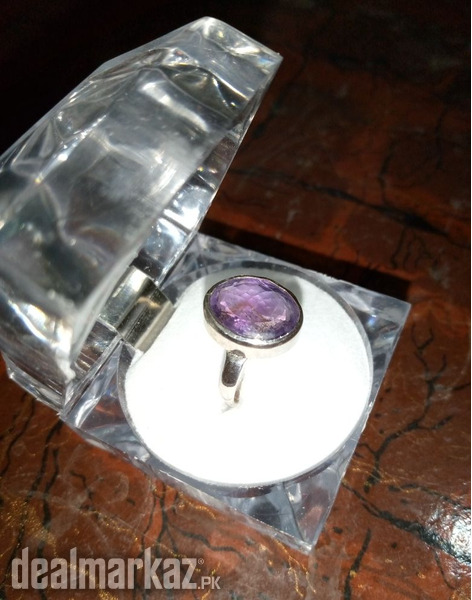 Amethyst Gemstone Silver Ring - Whatsapp for order photo 2
