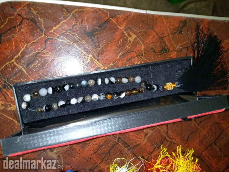 Aqeeq Tasbeeh 8Mm 33 Beads each with Box - Whatsapp for Latest Prices photo 2