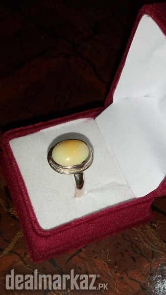 Australian Fire Opal in Silver Ring - WhatsApp for Price or Order photo 2