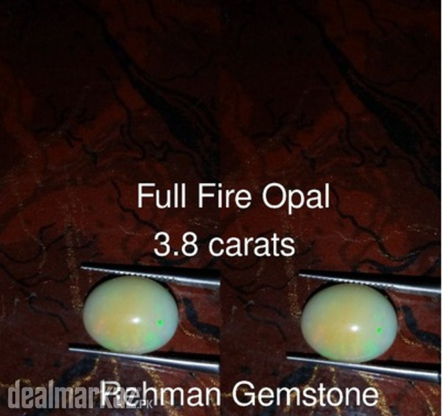 Australian Fire Opal in Silver Ring - WhatsApp for Price or Order photo 1