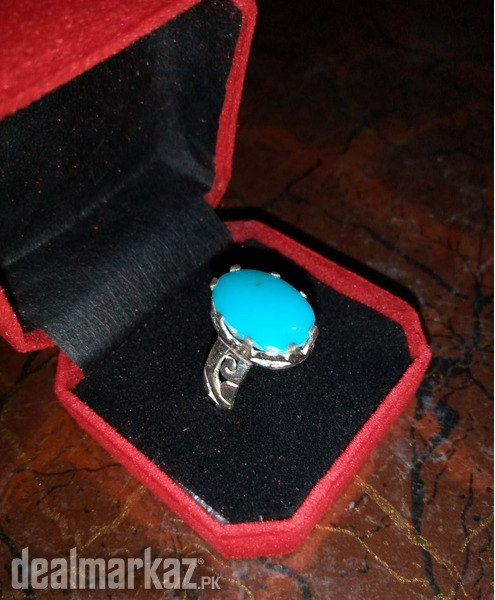 Irani Nishapuri Feroza Premium Quality Silver Ring -WhatsApp for Order