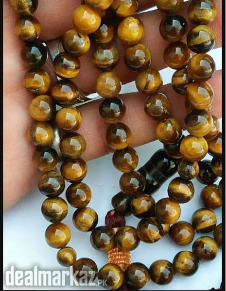 Tiger Eye Gemstone Tasbeeh 101 Beads - Whatsapp for Latest Prices photo 1
