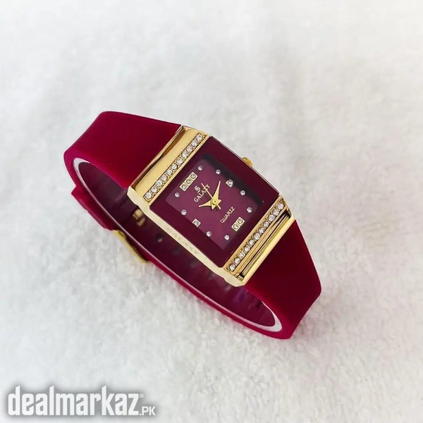 GALAXY / Silicon Band Stainless Steel Case Diamond Watch photo 1