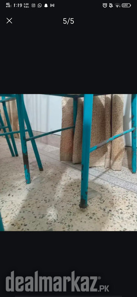 8 Chairs Iron Dining Table for sale photo 1