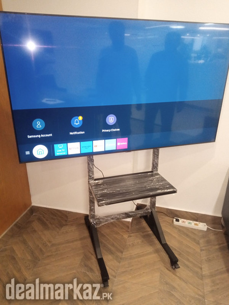 LCD LED tv Floor stand FS-22 with wheels and shelf for office home photo 1