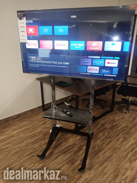 LCD LED tv Floor stand with wheels and wall mount bracket photo 1