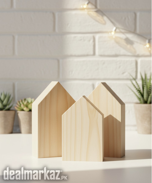 Premium Wooden House Craft Blank – Perfect for DIY Projects photo 2