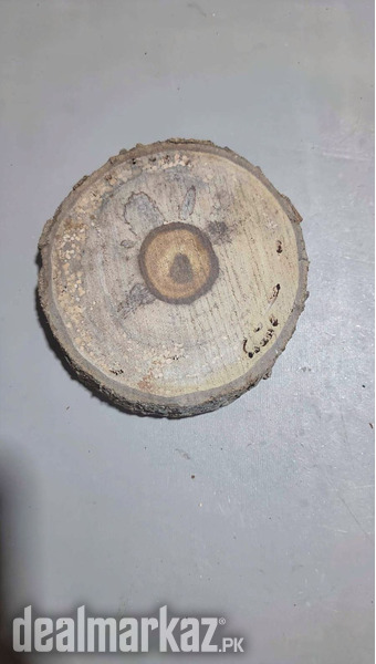 4 Rustic Wood Slices 3”–3.5” – Natural Tree Rounds photo 2