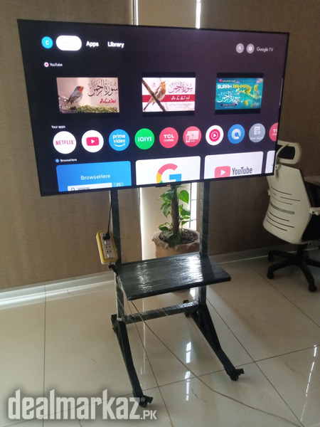 Lcd led tv portable floor stand trolley for office home zs-01 photo 2