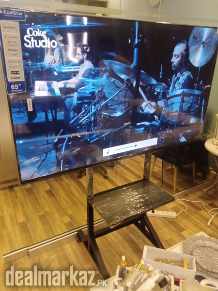 LCD LED tv Floor stand with wheel For office home institute media expo photo 1