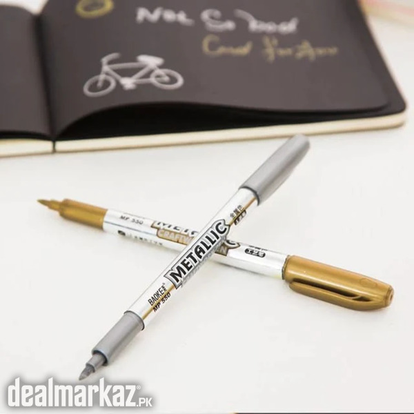 Artisan - 2 Pcs Combo Pack - 1 Pc Golden And 1Pc Silver Metallic Marke photo 2