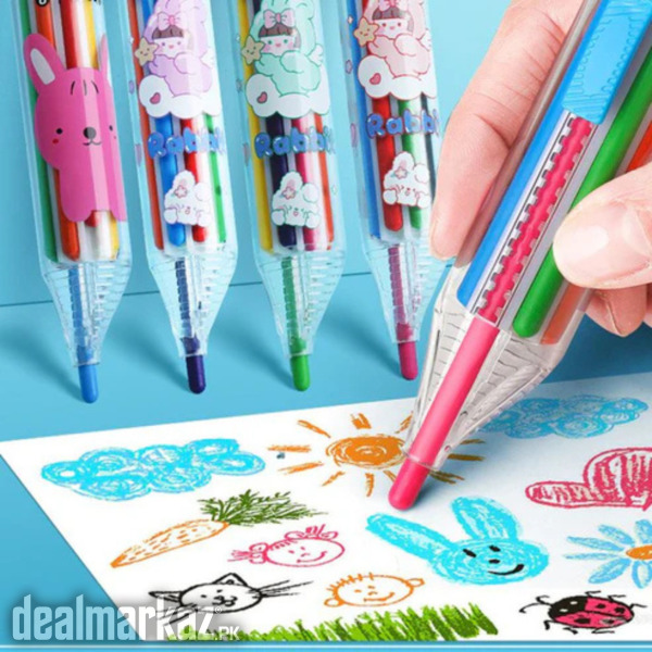 8 in 1 Push Crayon | Toy | Educational Toy | Kids | Drawing Color photo 1