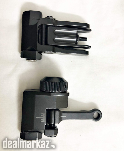 Iron Sight Flip Tactical 20mm Picatinny rail m16 Ar15 Rifle Sight photo 1