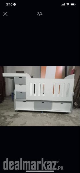 Baby cort with 6 drawers and sliding door photo 2