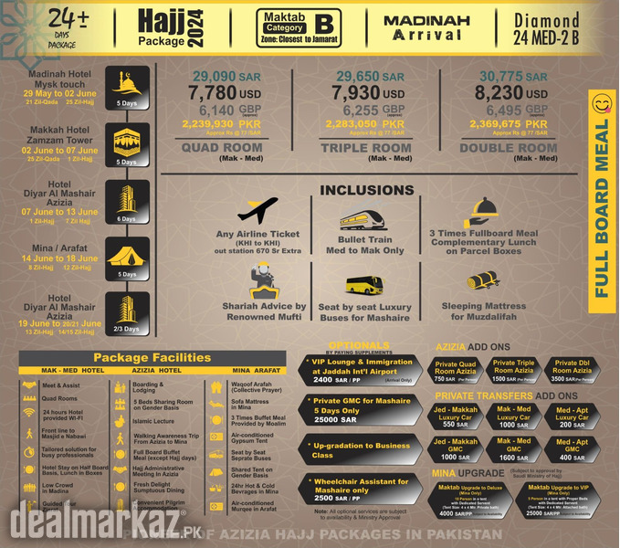 Short Hajj Packages 2024 Maktab B Category 24+ Day's photo 1