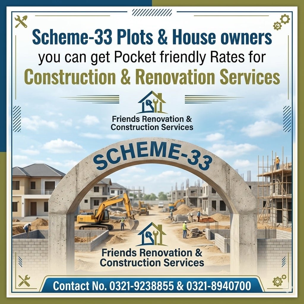 Good News for Land & Plot Owners - Affordable House Construction & Home Renovation Services in Karachi photo 4