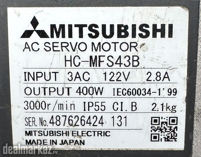 MITSUBISHI 400W (0.4Kw) HC-MFS43B AC Servo Motor SM1433 photo 2