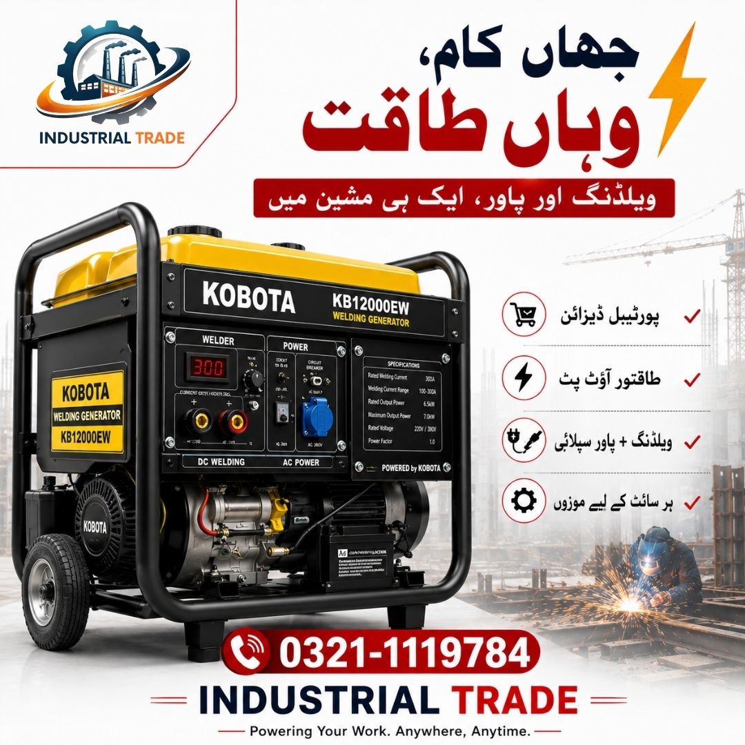 Brand KOBOTA China 4.2kW genset, Welder Genset min 80A to max 140A