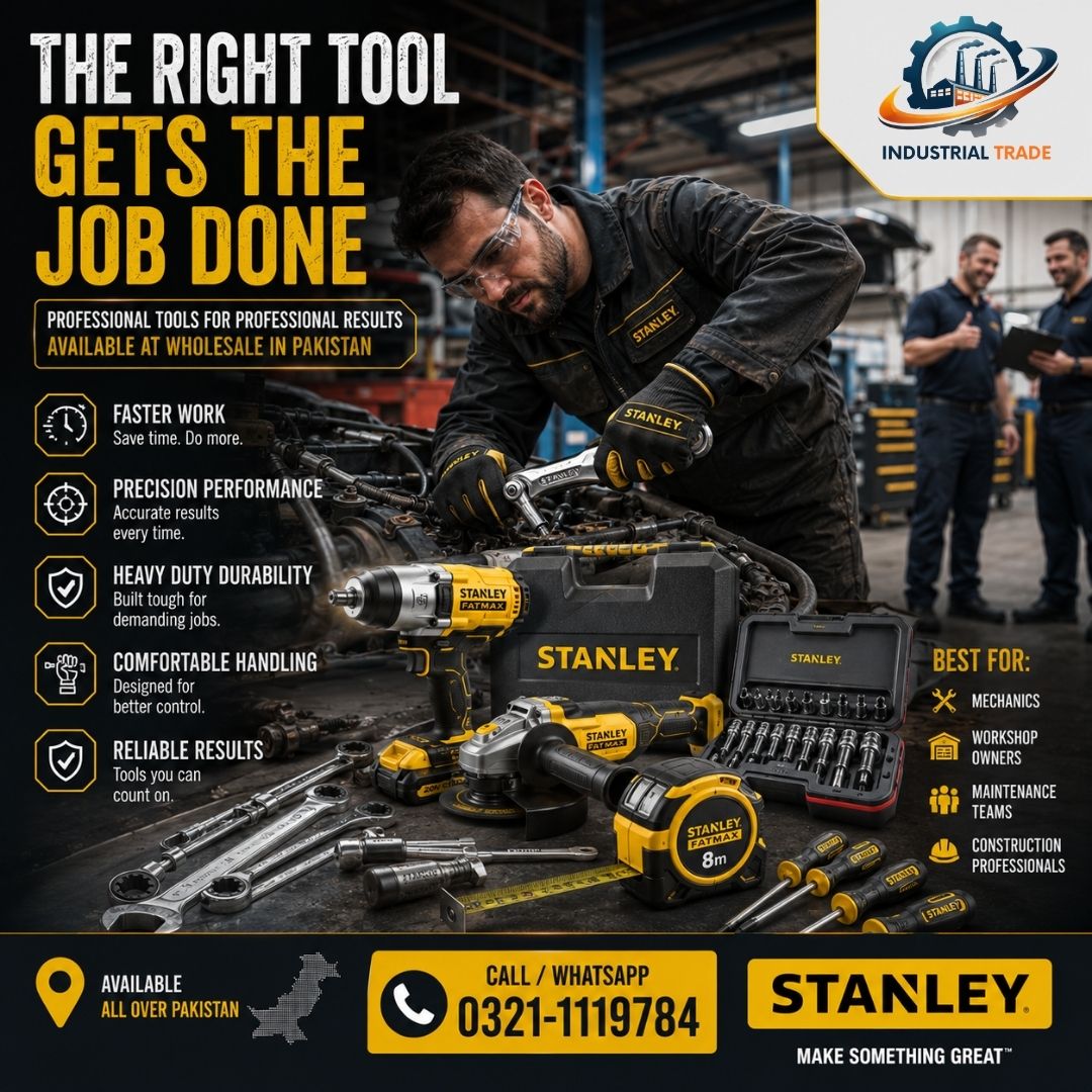 Stanley and FTC Workshop Tools Supplier | Free Delivery across Pakista