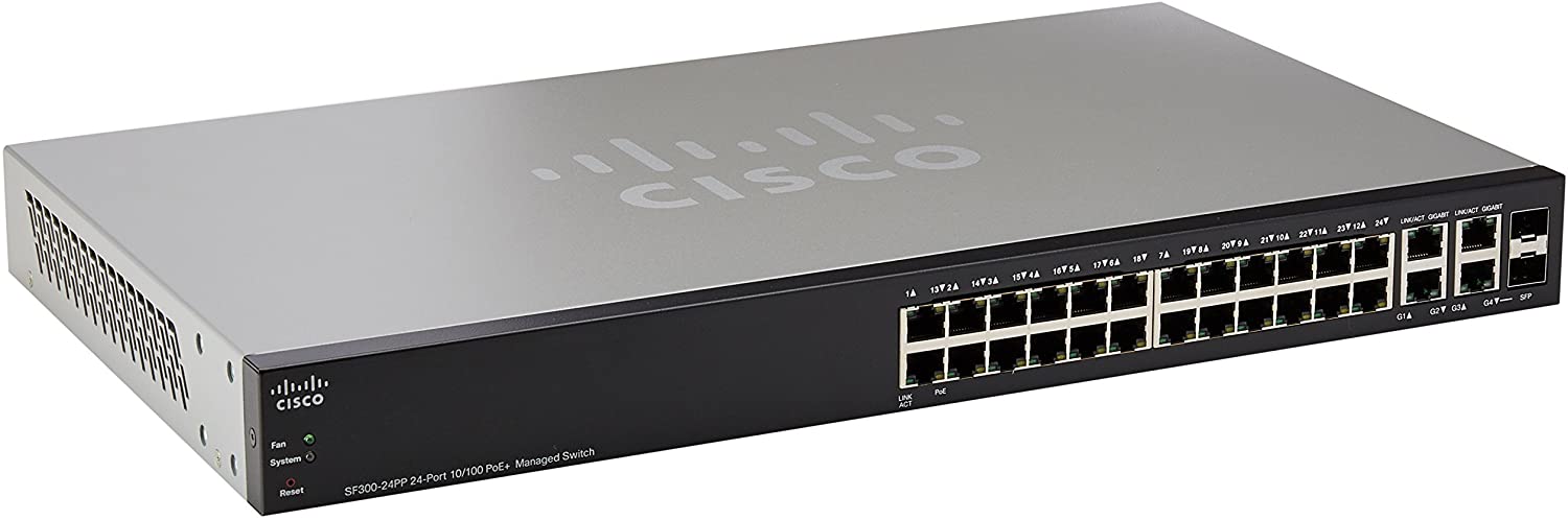 Cisco SF350 24 Port 10/1000 poE Managed Switch photo 2
