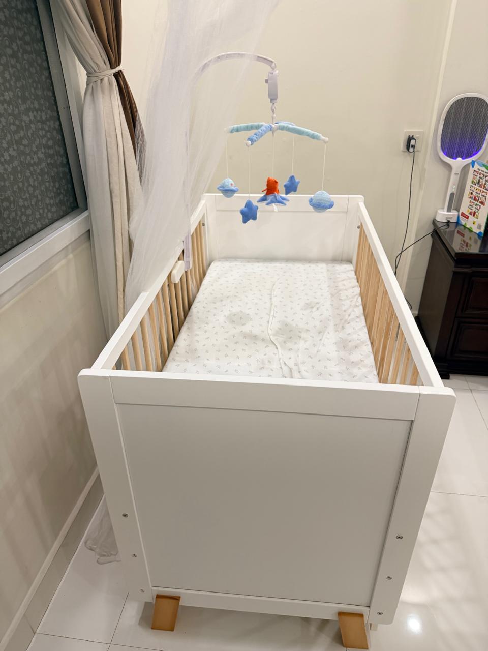 Premium Baby Cot With Mattress photo 5