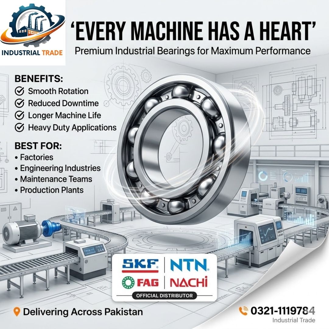 SKF, NTN, FAG & NACHI Bearings at wholesale in Pakistan | Free Deliver