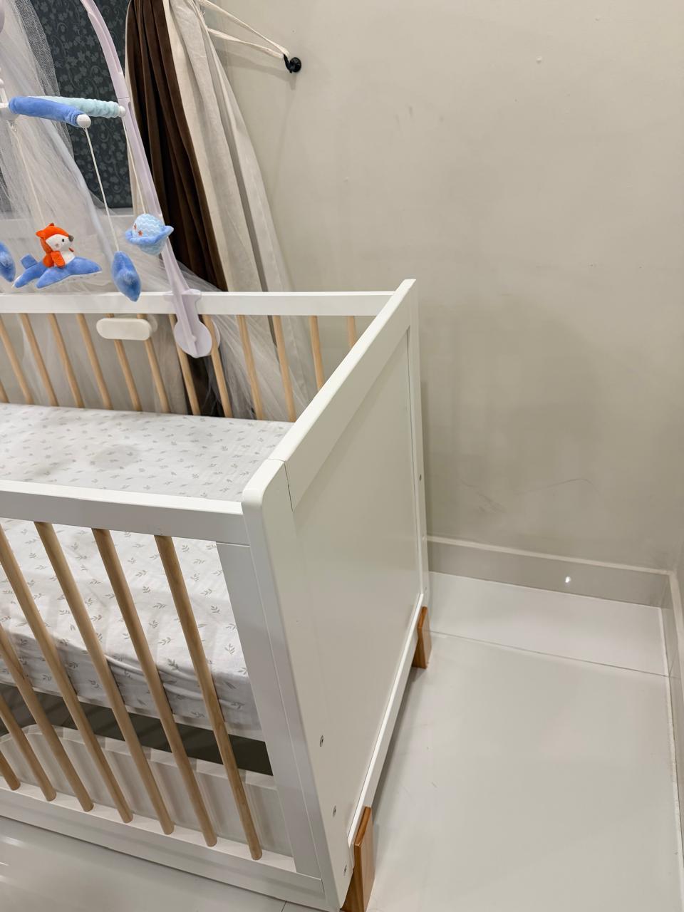 Premium Baby Cot With Mattress photo 3