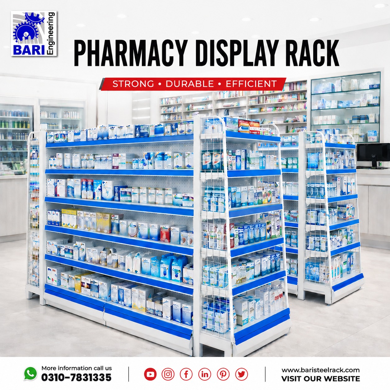 Pharamcy Display Rack | Bari Engineering Pakistan photo 1