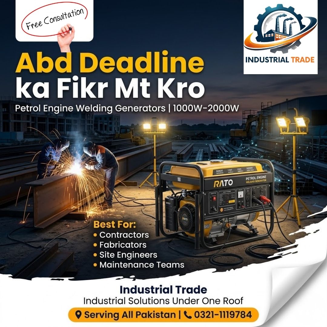 Ab welding bhi aur power supply bhi Q ke Rato Portable Generator hai n
