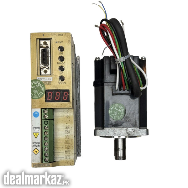 MITSUBISHI 200W (0.2Kw) HC-PQ23 AC Servo Motor + MR-C20A Driver MD354