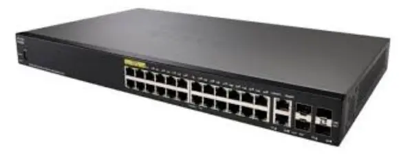 Cisco SF350 24 Port 10/1000 poE Managed Switch photo 1