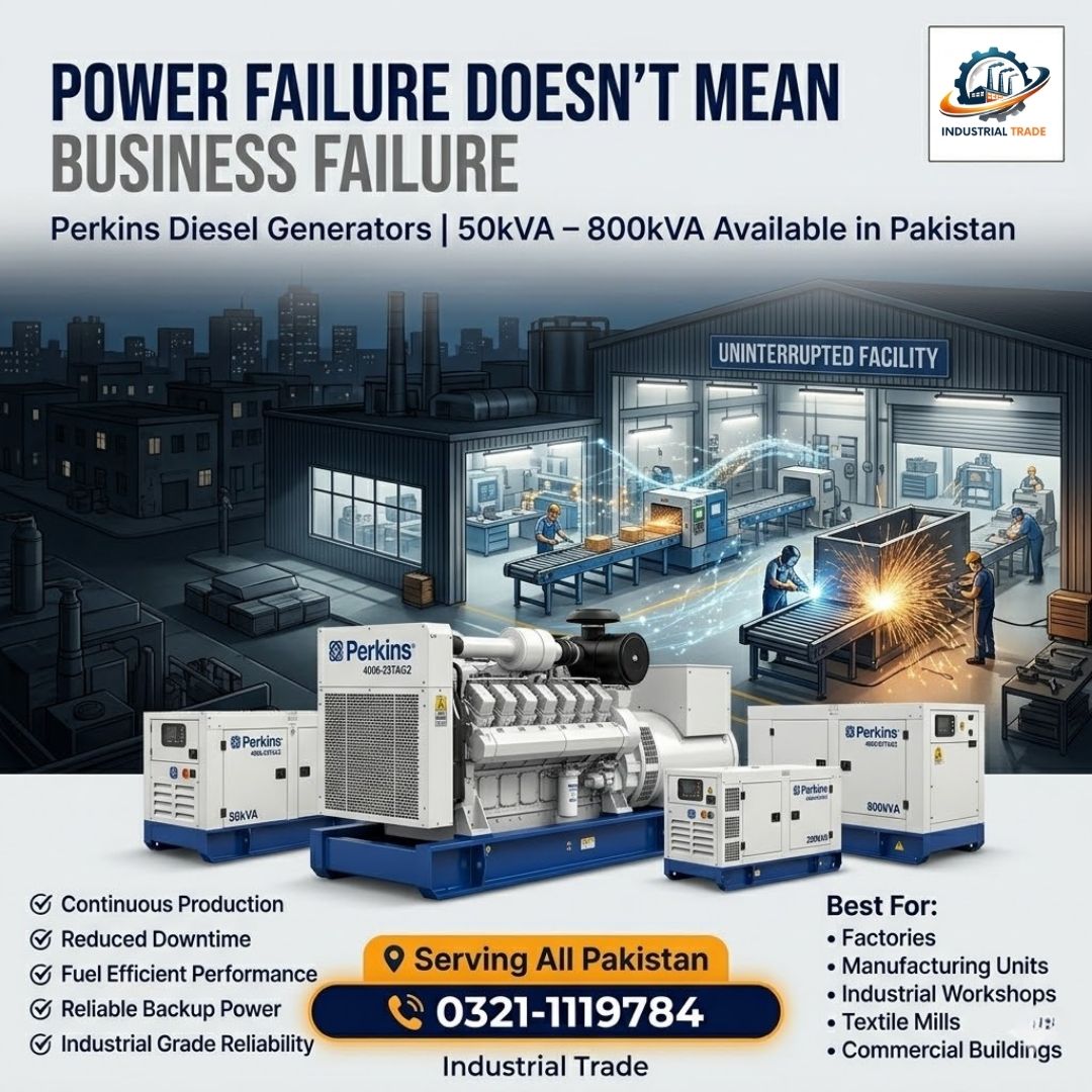 Industrial Backup Generator for Factories & Workshops in Pakistan photo 2