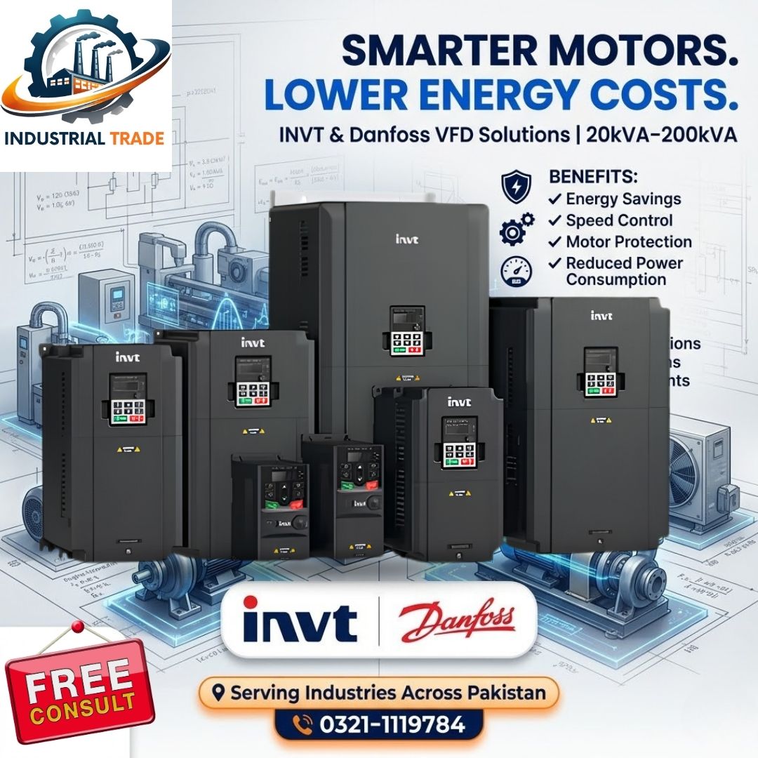 INVT Variable Frequency Drives at wholesale in Pakistan for factories