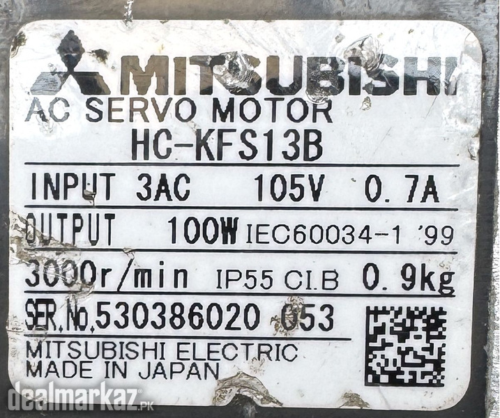 MITSUBISHI 100W (0.1Kw) HC-KFS13B AC Servo Motor SM1434 photo 2