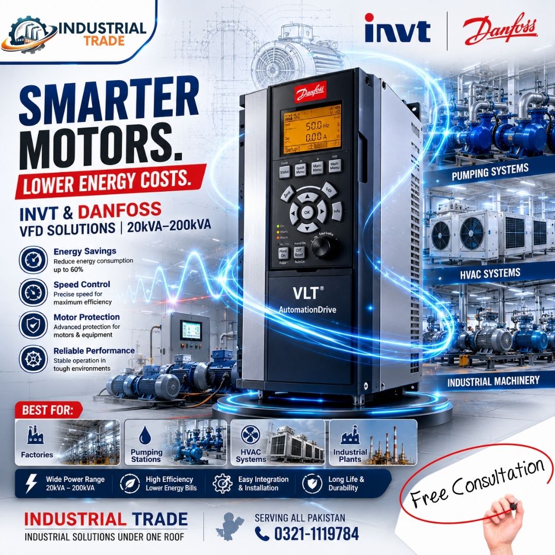 VFD Price in Pakistan | INVT & Danfoss Variable Frequency Drives photo 1