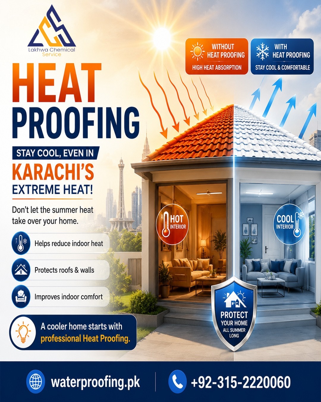 Lakhwa Chemical Services – Professional Roof Heat Proofing Solution
