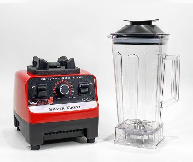 2L BPA Free Multifunctional Blender Set Red Black photo 3