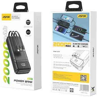 PKR 2700,  Stay Powered Anywhere With The Aspor A320 Power Bank! photo 2