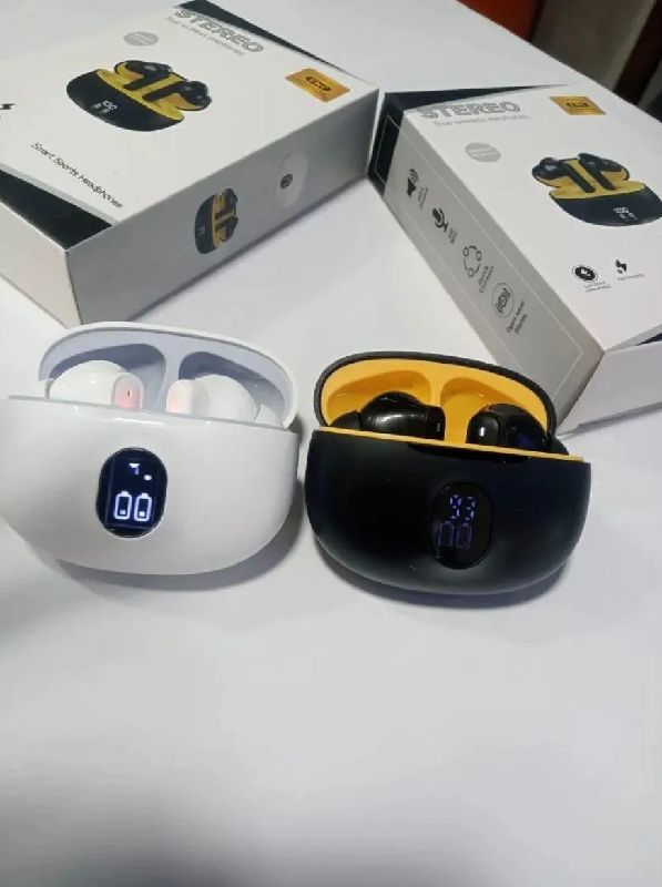 Premium Wireless Earbuds Black Yellow Bluetooth 5.3 photo 2