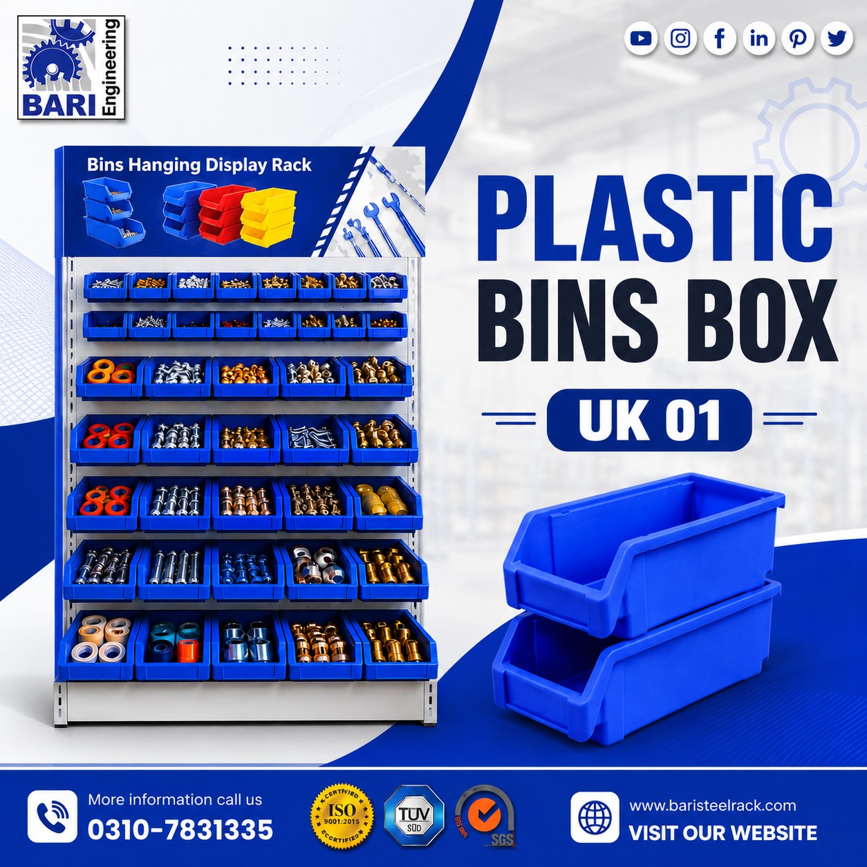 Plastic Bin Box Uk 01 | Bari Engineering Pakistan photo 1