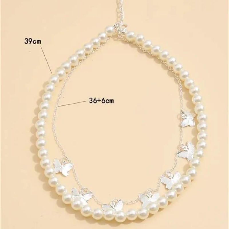 •  Material: Plastic•  Stone: Pearl•  Product Design: Butterfly Design photo 3